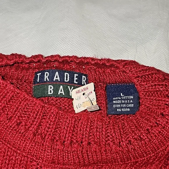 Vintage Red Sweater - Picture 9 of 14